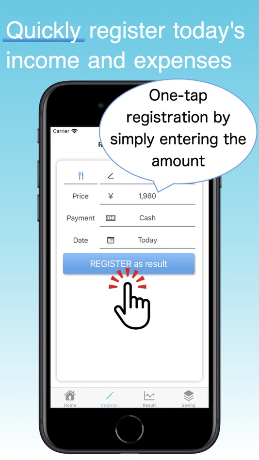 #2. Money Tracker with Saving (iOS) 由: masayoshi matsuda