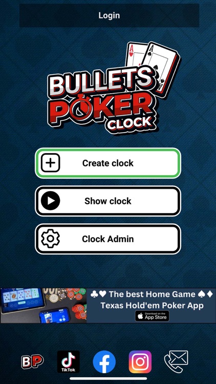 bullets poker clock