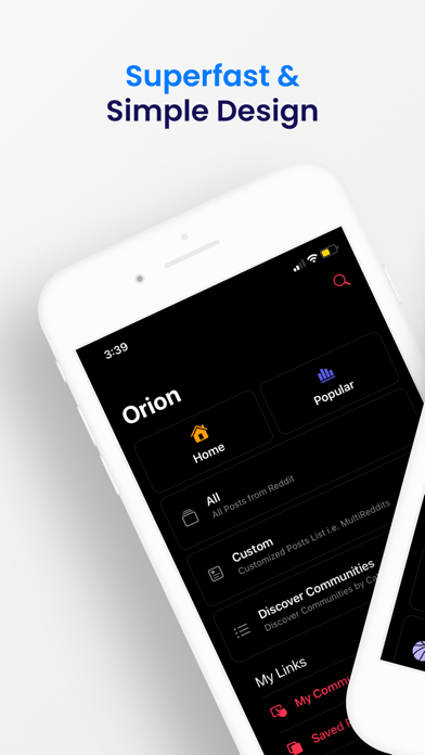 Orion for Reddit Screenshot