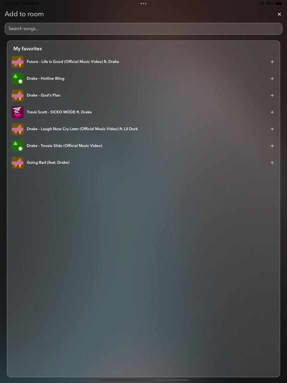 TuneHere iPad screenshot 3 - Music app