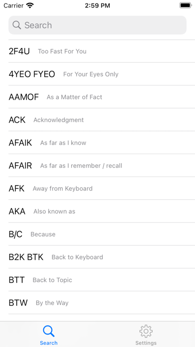 One Dictionary Screenshot