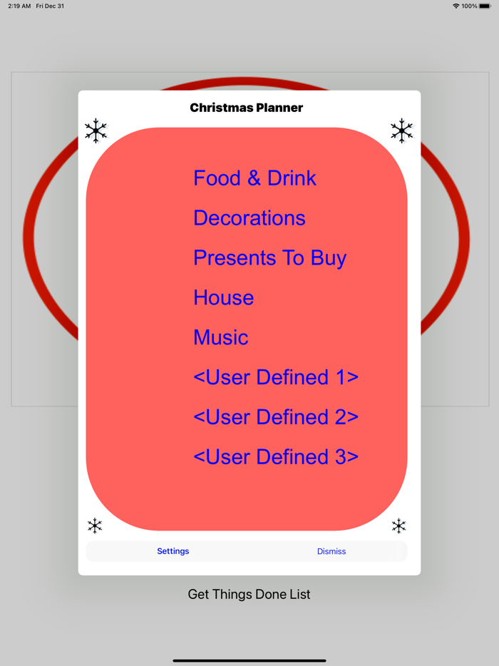 MightyTick Christmas Planner