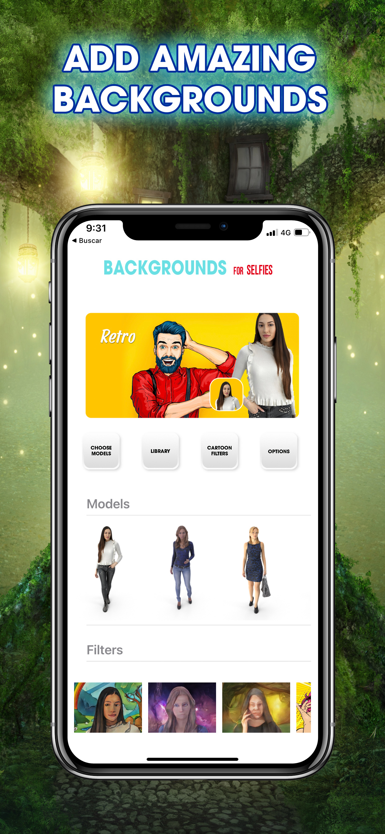 Backgrounds for Selfies