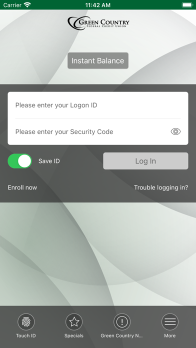 Green Country FCU Mobile Bank Screenshot