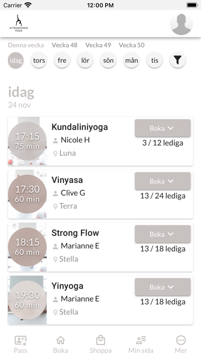 Altromondo Yoga Screenshot