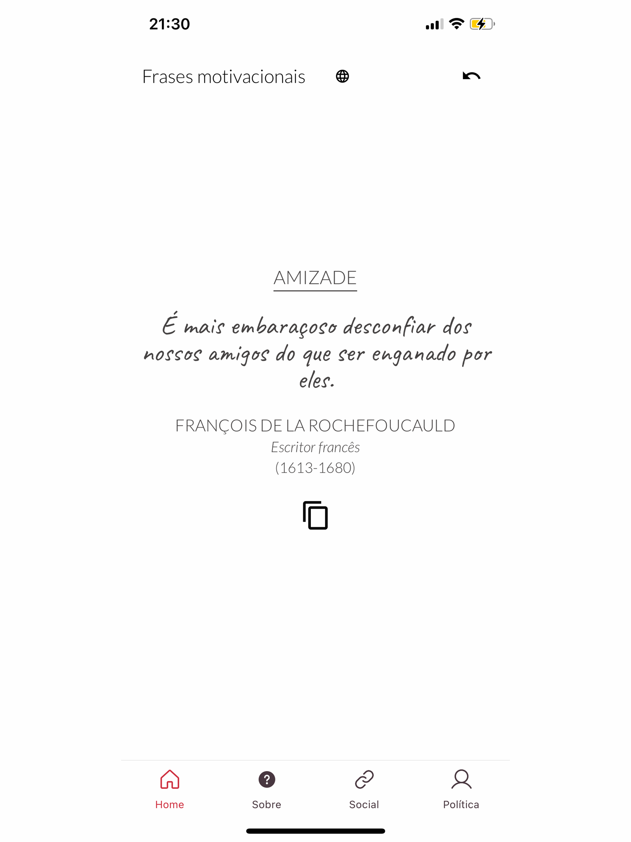 Frases motivacionais A7Apps