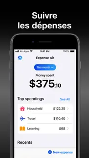 expense air - spending tracker iPhone Captures Décran 2