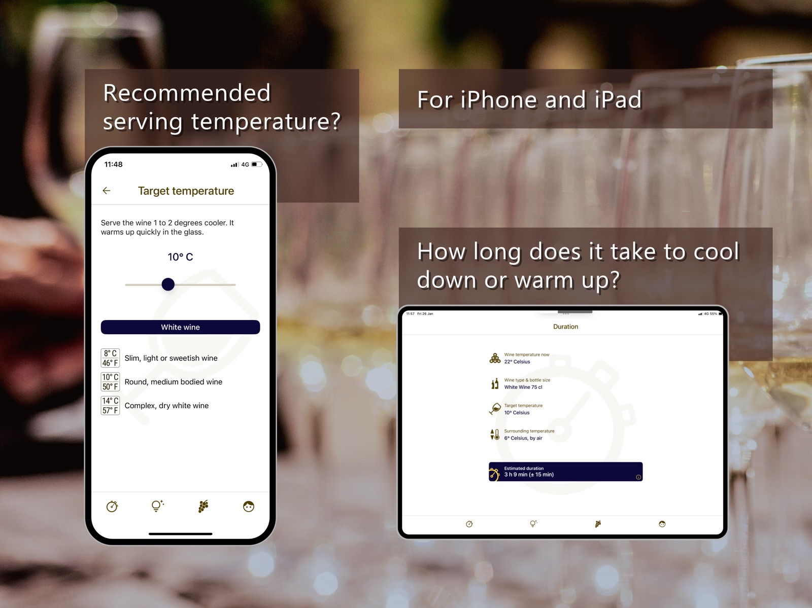 Wine Temperatures ipad screenshot 2