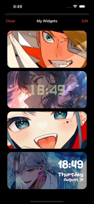 anime widgets ios14 | Iphone features, Ios app iphone, Iphone wallpaper ios