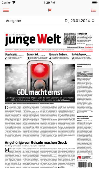 junge Welt Screenshot