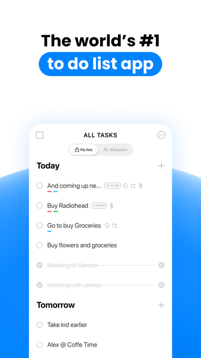 Any.do: To do list & Planner Screenshot on iOS