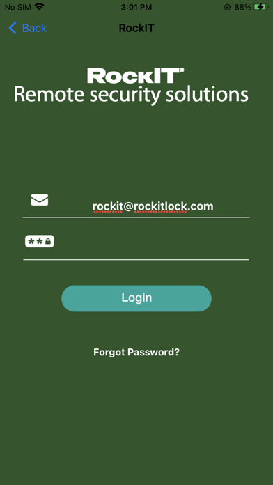RockIT Lock Screenshot