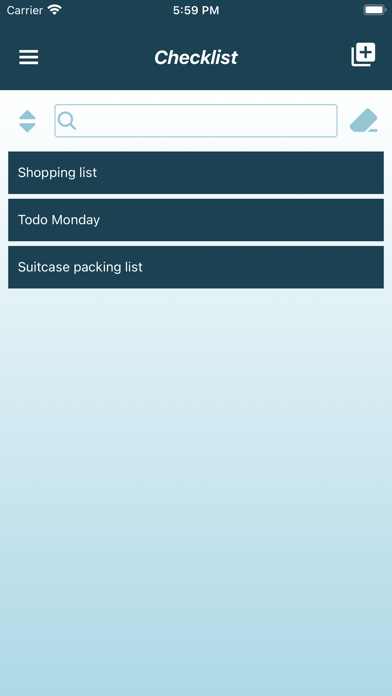 Checklist Tool Screenshot