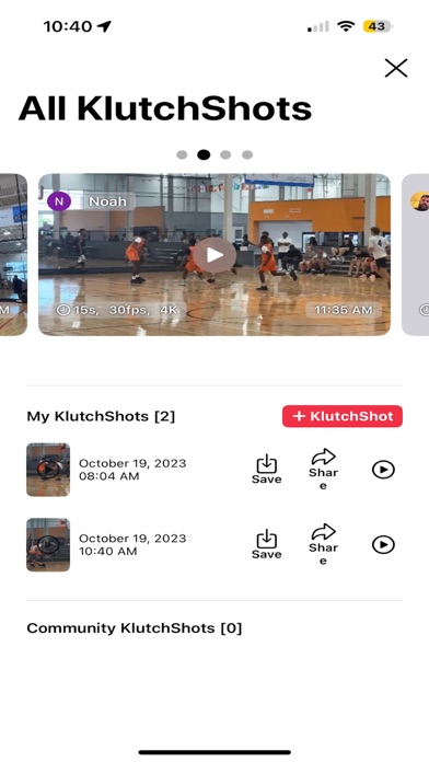 KlutchShots-Rookie Screenshot