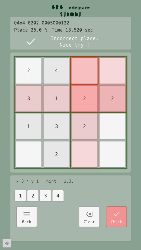 #9. GRG nanpure SUDOKU (iOS) 由: Ground Road Technology, LLC
