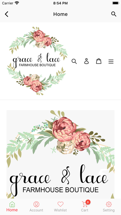Grace and Lace Boutique Screenshot