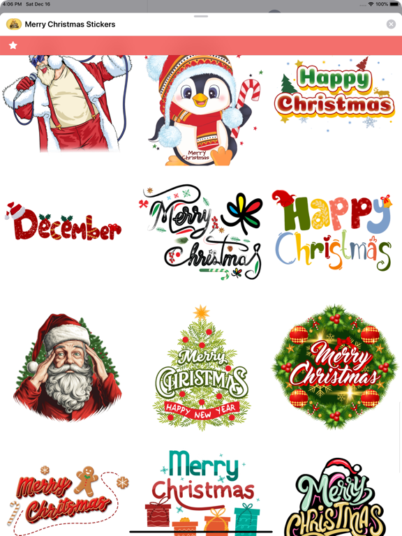 Screenshot #5 pour Merry Christmas Stickers.