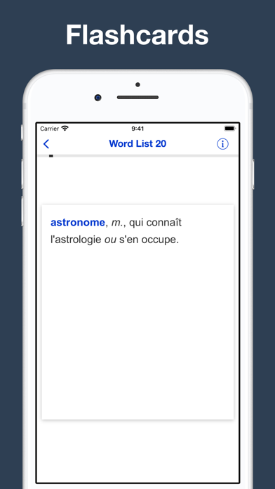 French Grammar and Vocabulary Screenshot