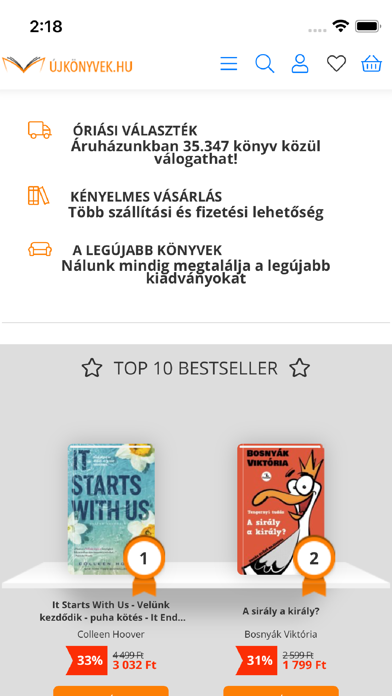 Új Könyvek App Screenshot