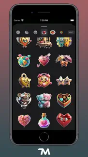 saint valentine stickers iphone screenshot 3