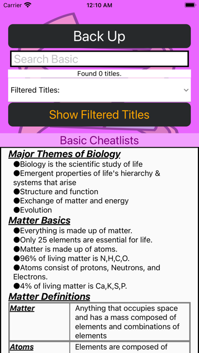 Biology Cheatlists Screenshot