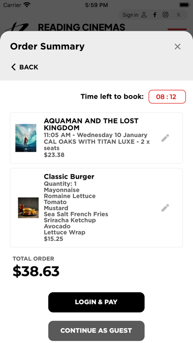 Reading Cinemas Screenshot