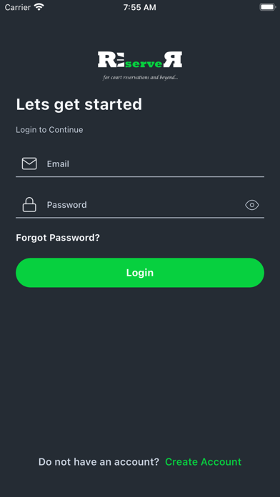 ReserveR Screenshot