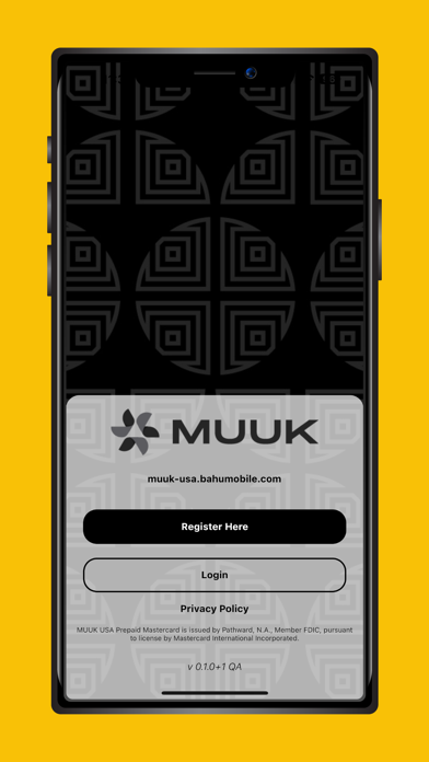 MUUK Card USA Screenshot