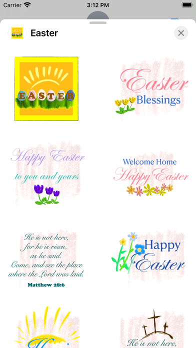 Easter Blessings stickers Screenshot