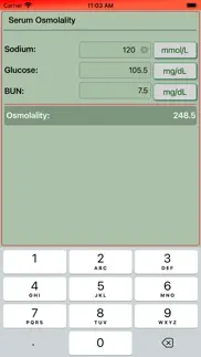 serum osmolality calculator iphone screenshot 2