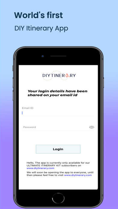Screenshot #1 pour Diytinerary
