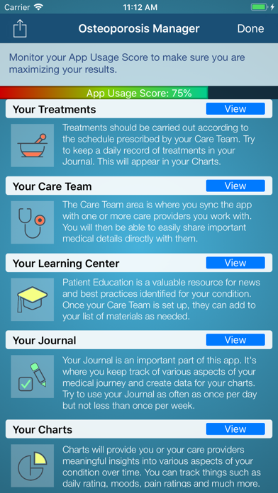 Osteoporosis Manager Screenshot