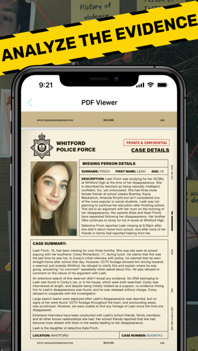 Suspects: Mobile Detective Screenshot