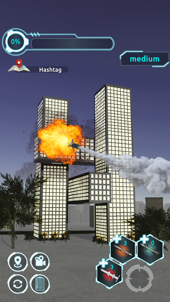 City Demolish Rocket Smash