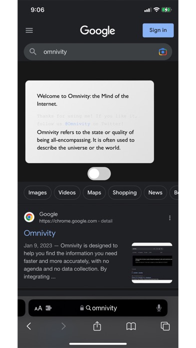Omnivity Screenshot