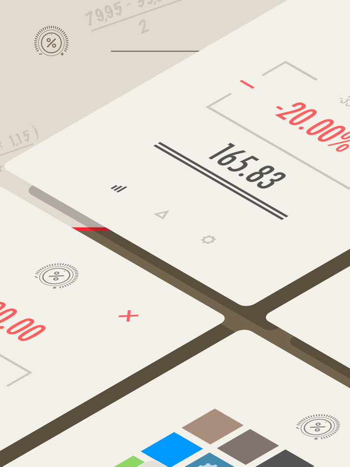 #5. Calculator Percent Mate XL (iOS) Με: FFWD