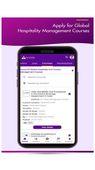 Hozpitality Jobs Courses News Screenshot