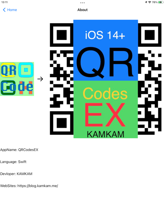 QRCodesEX iPad screenshot 3 - Utilities app