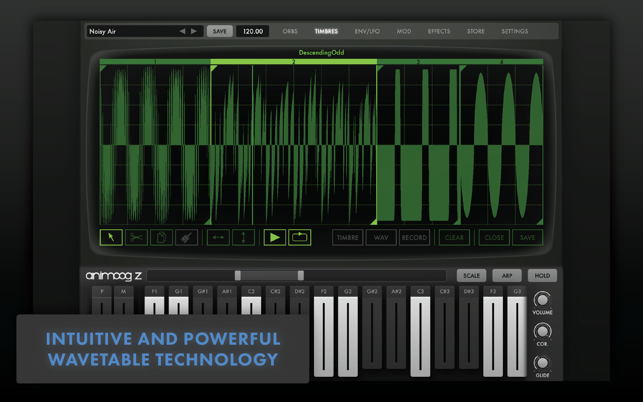 ‎Animoog Z Synthesizer Screenshot