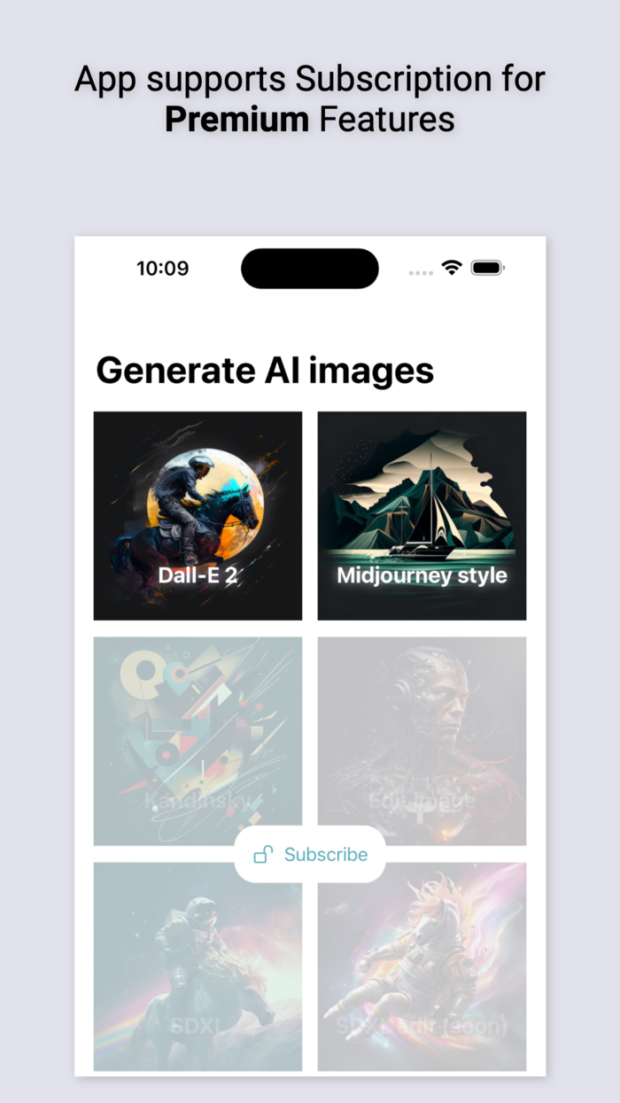 Promptum - AI images feed