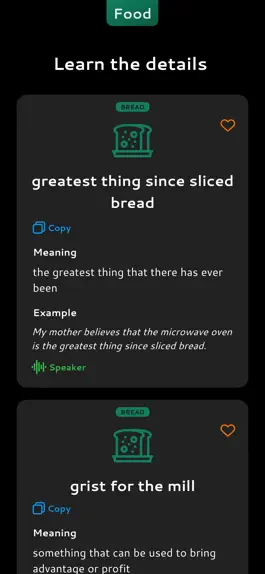 Game screenshot English Food Idioms hack