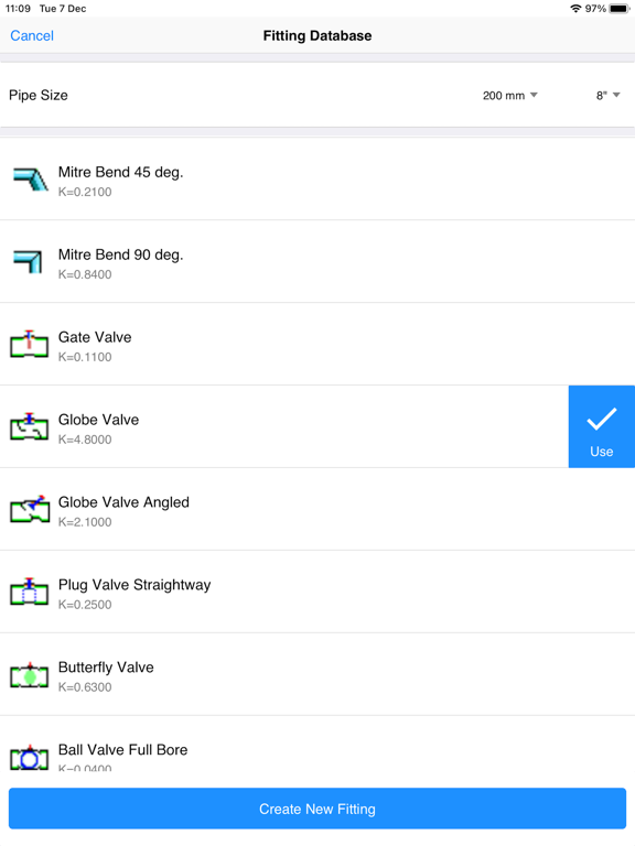 Pipe Flow Gas Pressure Drop iPad screenshot 5 - Utilities app