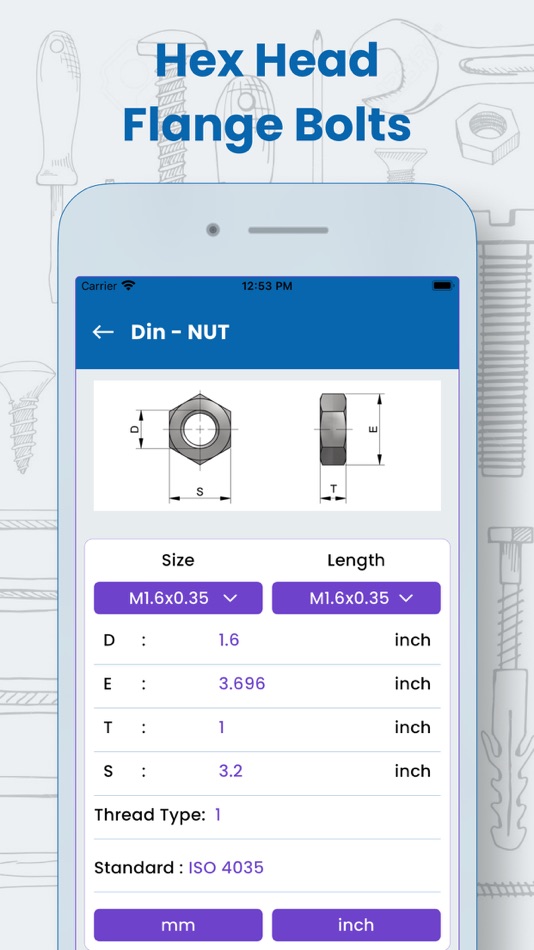 #6. Fastener Dimensions (iOS) 게시자: Ajay Gorasiya