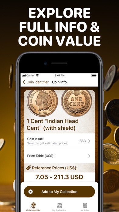 Coin Identifier & Value App Screenshot