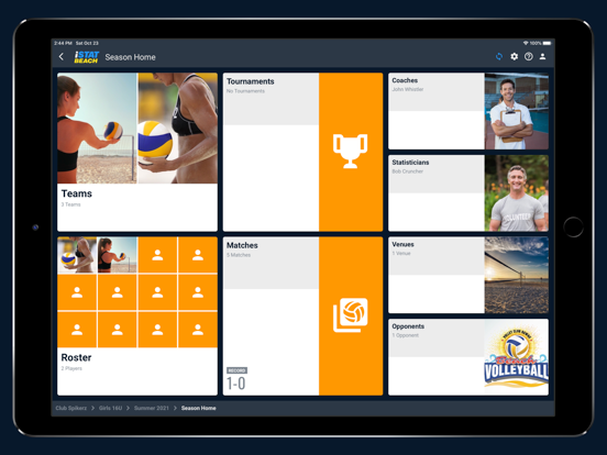 iStatBeach iPad screenshot 8 - Sports app