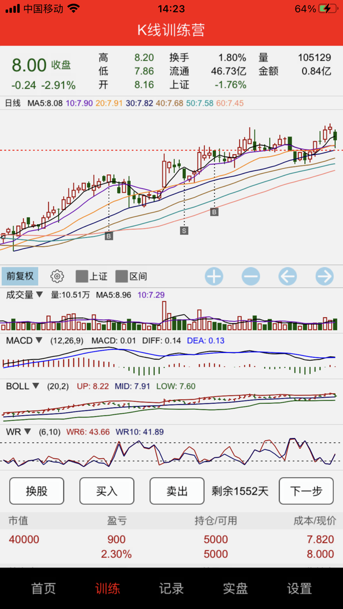 K线训练营 - 炒股技术训练工具