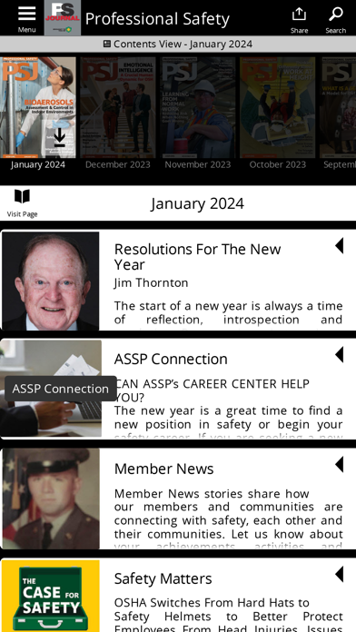 ASSP Professional Safety Screenshot