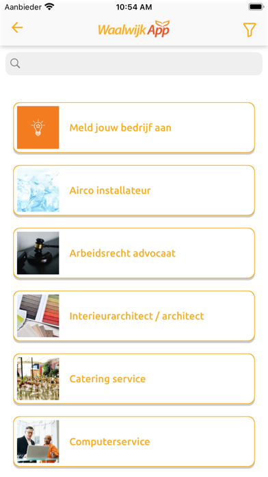 WaalwijkApp Screenshot