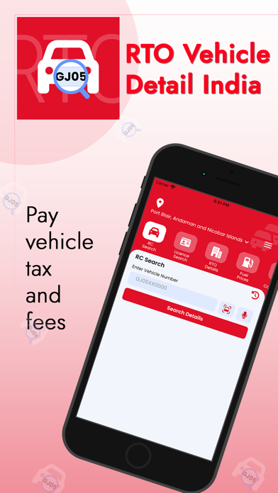 RTO Vehicle Detail India Screenshot