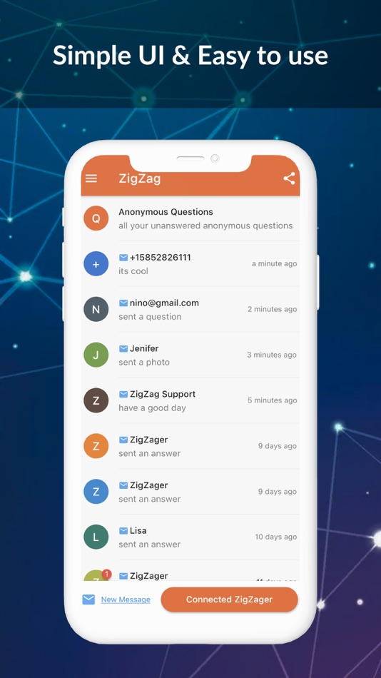 #2. ZigZag - Anonymous Chat! (iOS) โดย: NGUYEN VAN LONG